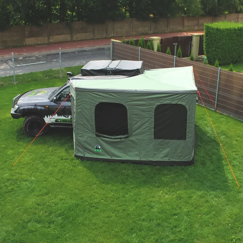Markisetelt Wild Camp til Batwing 270° 2,4 m │ førerside - grønn – bilde 3