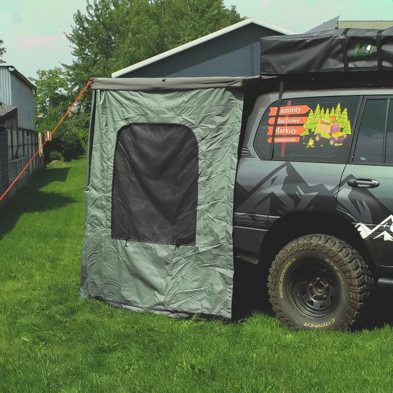 Markisetelt Wild Camp til Batwing 270° 2,4 m │ førerside - grønn – bilde 4