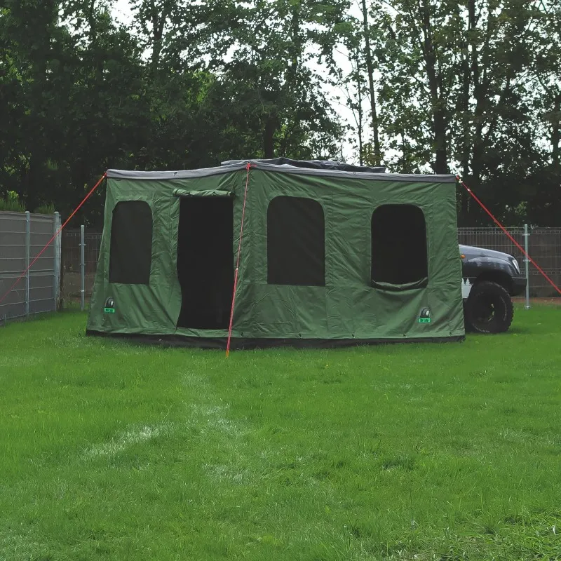 Markisetelt Wild Camp til Batwing 270° 2,4 m │ passasjerside - grønn – bilde 2