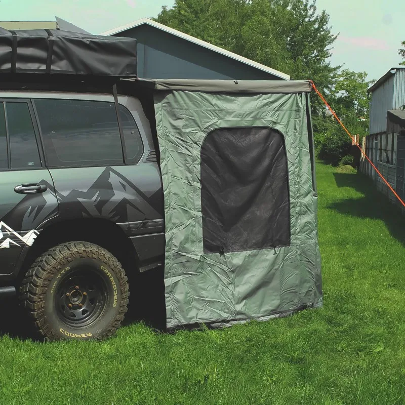 Markisetelt Wild Camp til Batwing 270° 2,4 m │ passasjerside - grønn – bilde 6