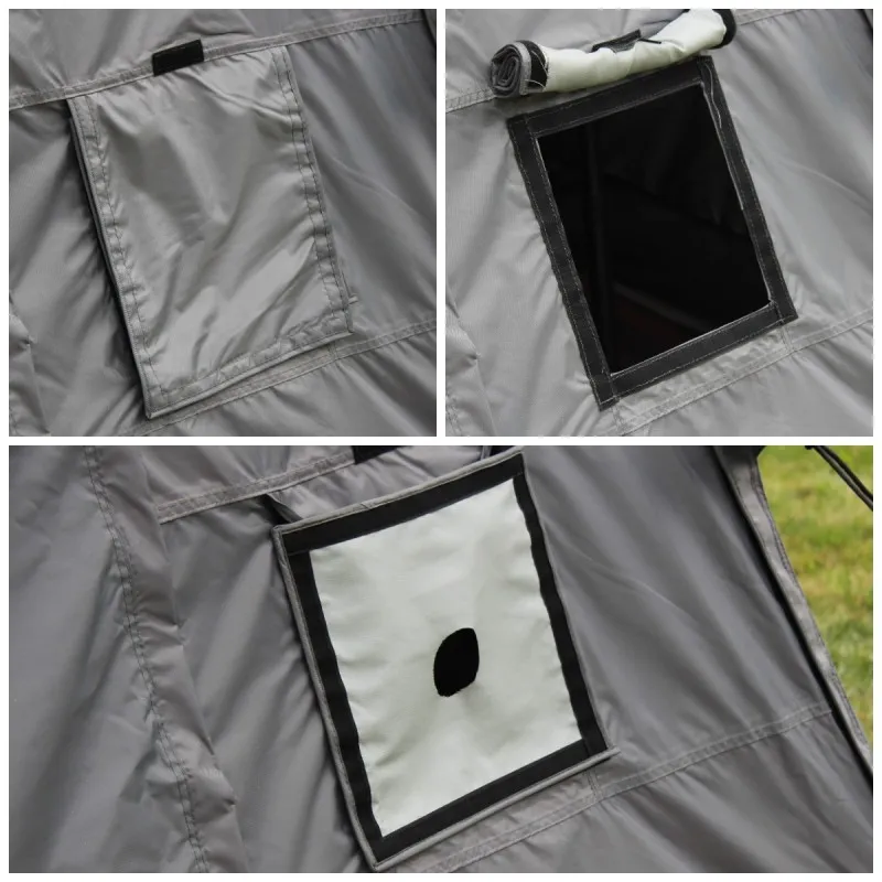 Markisetelt Wild Camp til Batwing II Premium 270° 2,5 m │ passasjerside - grå – bilde 11