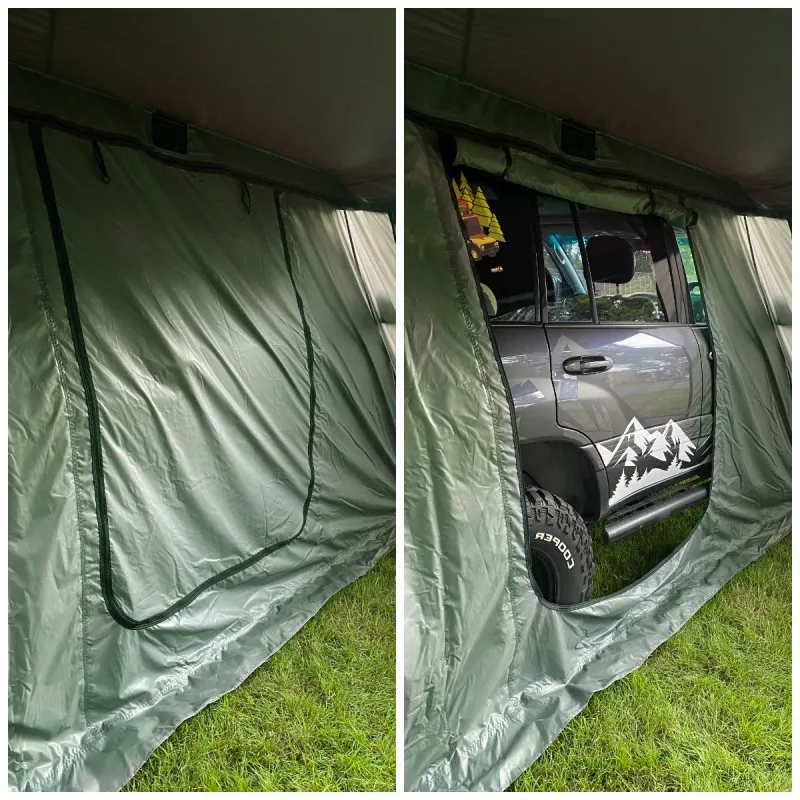 Markisetelt Wild Camp til Batwing II Premium 270° 2,5 m │ passasjerside - grønn – bilde 10