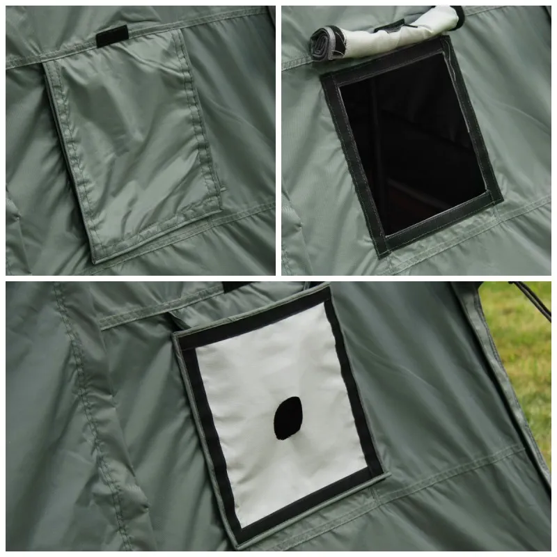Markisetelt Wild Camp til Batwing II Premium 270° 2,5 m │ passasjerside - grønn – bilde 11