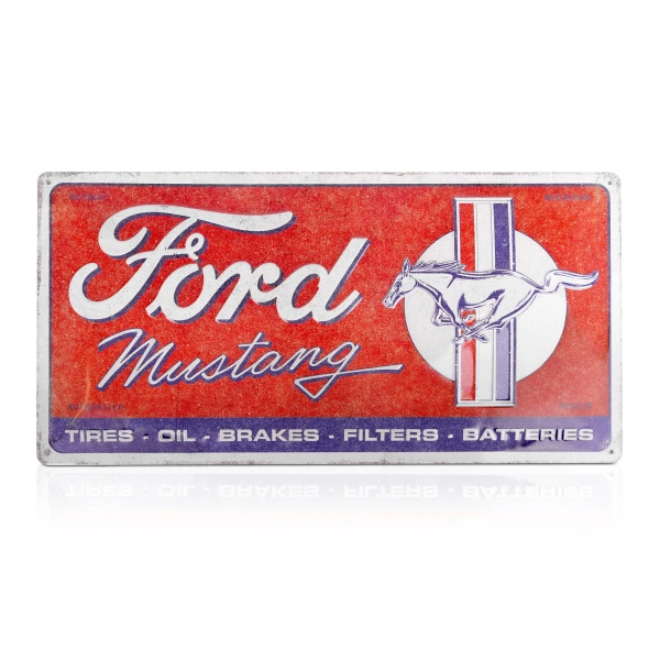 Metallskilt – Ford Mustang | Horse emblem