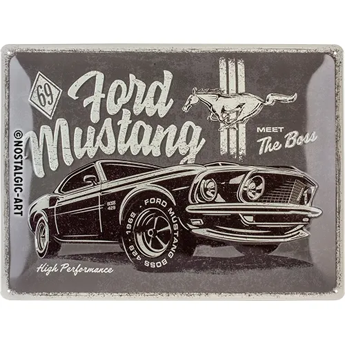 Metallskilt – Ford Mustang | Retro stil 30x40 cm