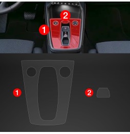 Midtkonsoll beskyttelsesfolie Audi A3 (8Y) Facelift 2024 - 2025 │ Anti-fingerprint PPP Folie Grizz PianoSkin Matte Image 2