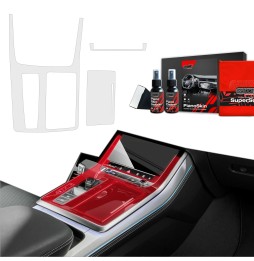 Midtkonsoll beskyttelsesfolie Audi SQ7 2018 - 2025 │ Anti-fingerprint PPP Folie Grizz PianoSkin Matte