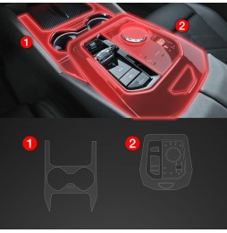 Midtkonsoll beskyttelsesfolie BMW 5 (G60) 2023 - 2025 │ Anti-fingerprint PPP Folie Grizz PianoSkin Matte – bilde 2