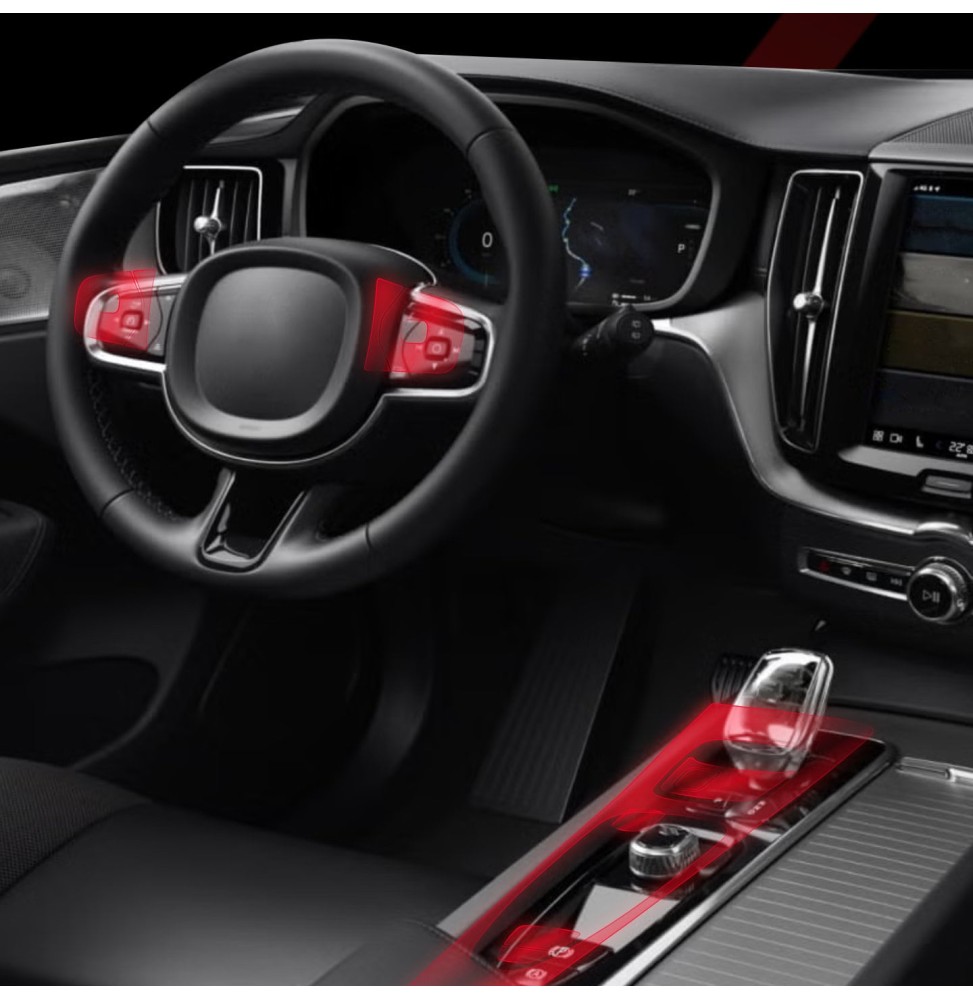 Midtkonsoll beskyttelsesfolie Kia Sportage V 2021 -> │ Anti-fingerprint PPP Folie Grizz PianoSkin Matte – bilde 2