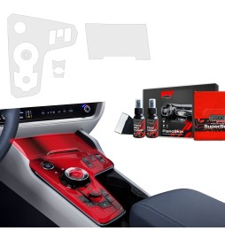 Midtkonsoll beskyttelsesfolie Kia Sportage V Keyless 2021 - 2024 │ Anti-fingerprint PPP Folie Grizz PianoSkin Matte