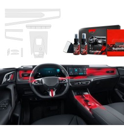 Midtkonsoll beskyttelsesfolie MG HS 2024 - 2025 │ Anti-fingerprint PPP Folie Grizz PianoSkin Matte