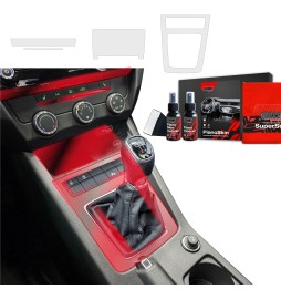 Midtkonsoll beskyttelsesfolie Skoda Octavia III Facelift 2017 - 2020 │ Anti-fingerprint PPP Folie Grizz PianoSkin Matte