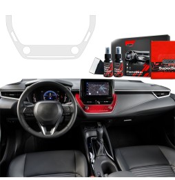 Midtkonsoll beskyttelsesfolie Toyota Corolla XII 2019 - 2025 │ Anti-fingerprint PPP Folie Grizz PianoSkin Matte