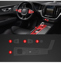 Midtkonsoll beskyttelsesfolie Volvo XC60 II 2017 - 2025 │ Anti-fingerprint PPP Folie Grizz PianoSkin Matte – bilde 2