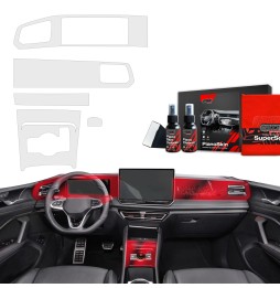 Midtkonsoll beskyttelsesfolie VW Tiguan III 2024 - 2025 │ Anti-fingerprint PPP Folie Grizz PianoSkin Matte
