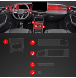 Midtkonsoll beskyttelsesfolie VW Tiguan III 2024 - 2025 │ Anti-fingerprint PPP Folie Grizz PianoSkin Matte – bilde 2