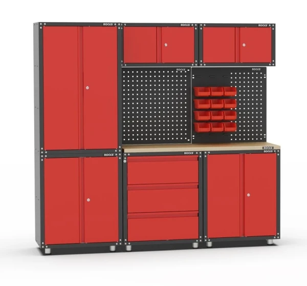 Møbelsett verksted ROOKS RED 34 deler