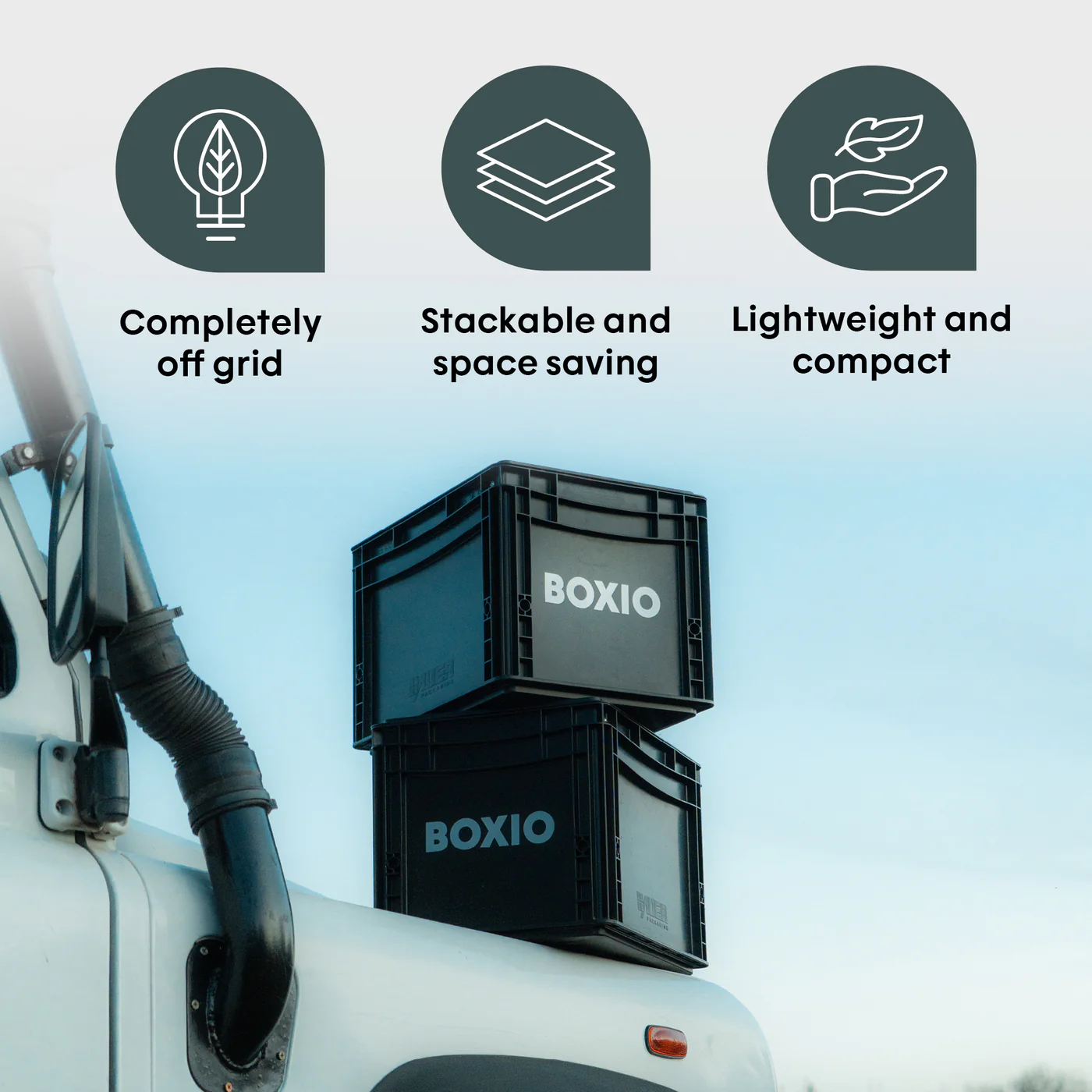 Mobilbad BOXIO SANITARY PLUS │ portabelt bad med toalett, vask og telt – bilde 4