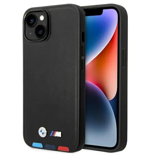 Mobildeksel BMW M Sport Black iPhone 14 Plus 6,7" │ Genuine® Tricolor Magsafe Smartphone Case Etui