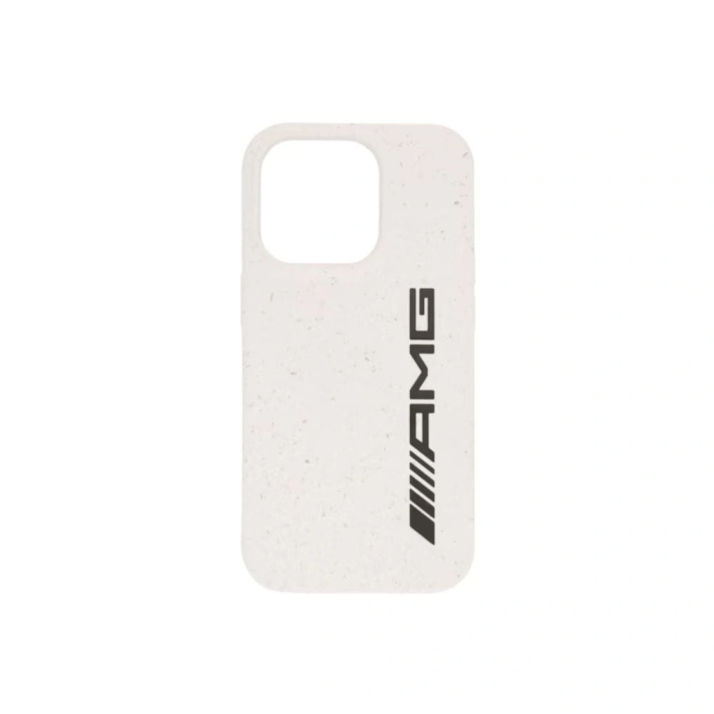 Mobildeksel Etui Mercedes-AMG for iPhone® 14 Pro – Hvit polyesterbeskyttelse