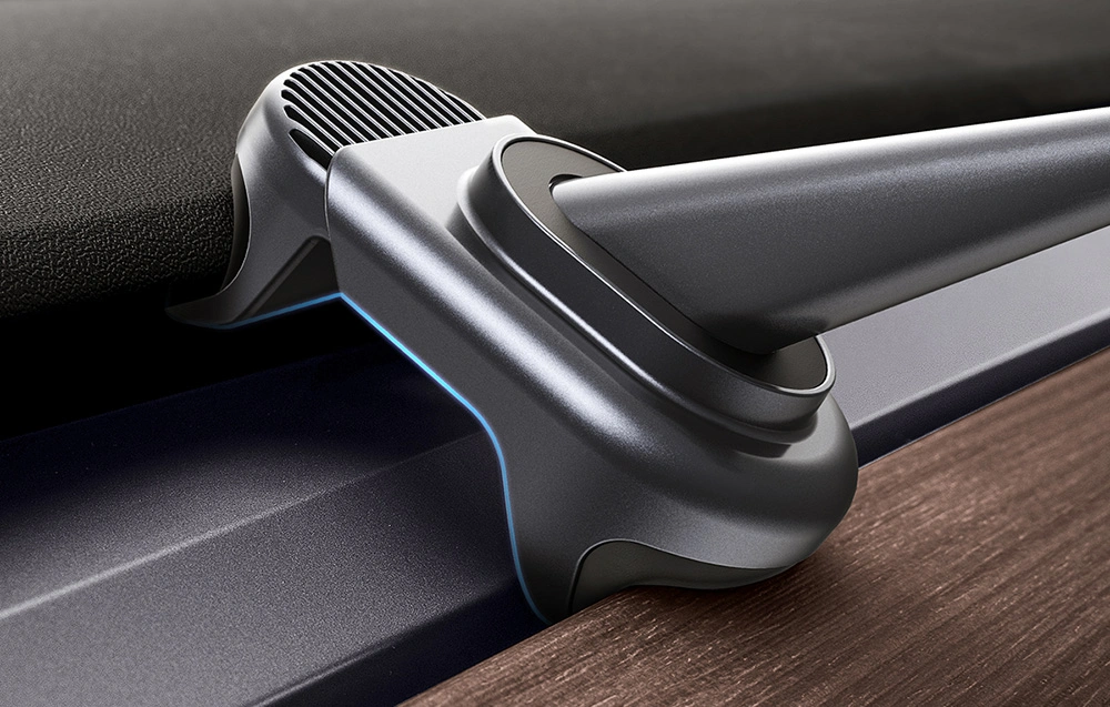 Mobilholder Tesla Model 3 / Y - elektrisk solcelledrevet lader │ Baseus T-Space Solar Electric Car Mount Black Edition – bilde 12