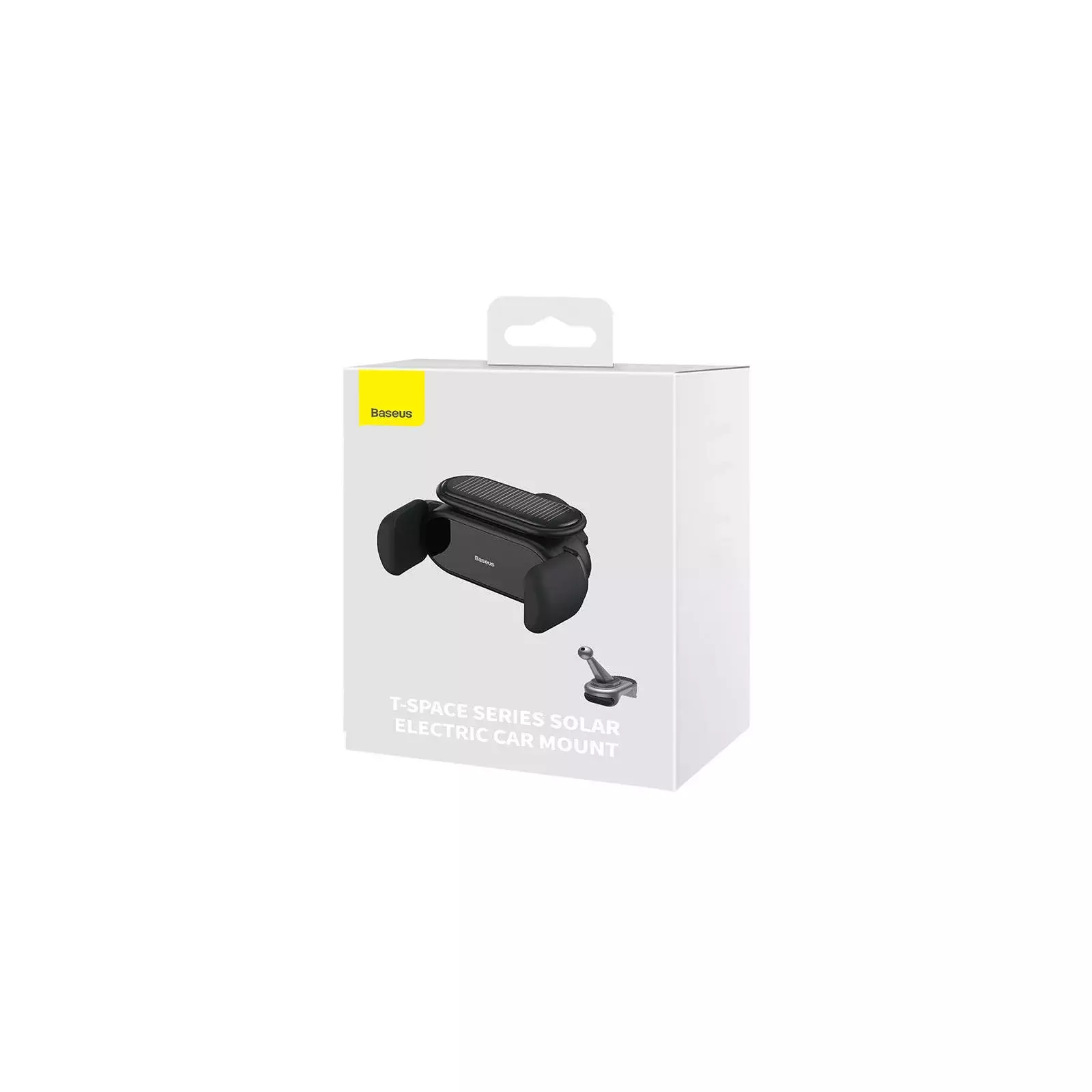 Mobilholder Tesla Model 3 / Y - elektrisk solcelledrevet lader │ Baseus T-Space Solar Electric Car Mount Black Edition – bilde 7