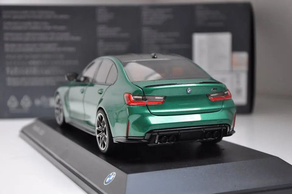 Modellbil BMW M3 Competition (G80) 2020 │ Modellauto 1:18 Isle of Man Green – bilde 10