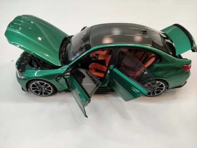 Modellbil BMW M3 Competition (G80) 2020 │ Modellauto 1:18 Isle of Man Green – bilde 8