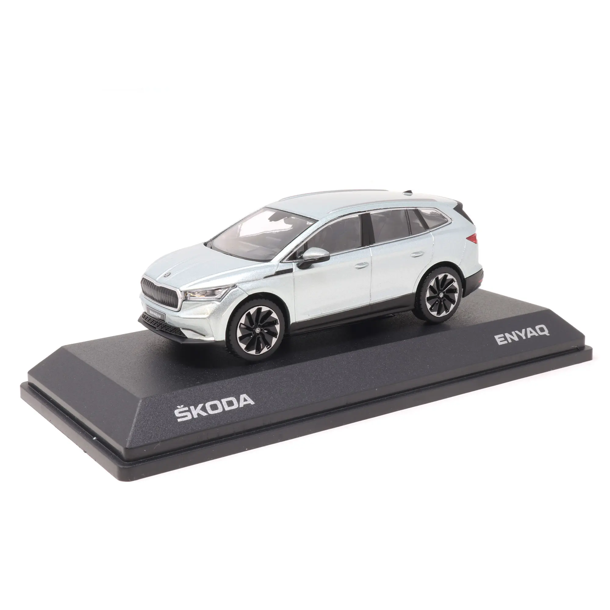 Modellbil Škoda ENYAQ iV │ Modellauto 1:43 Brilliant Silver Metallic – bilde 5