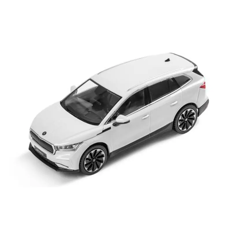 Modellbil Škoda ENYAQ iV │ Modellauto 1:43 Moon - White Metallic 
