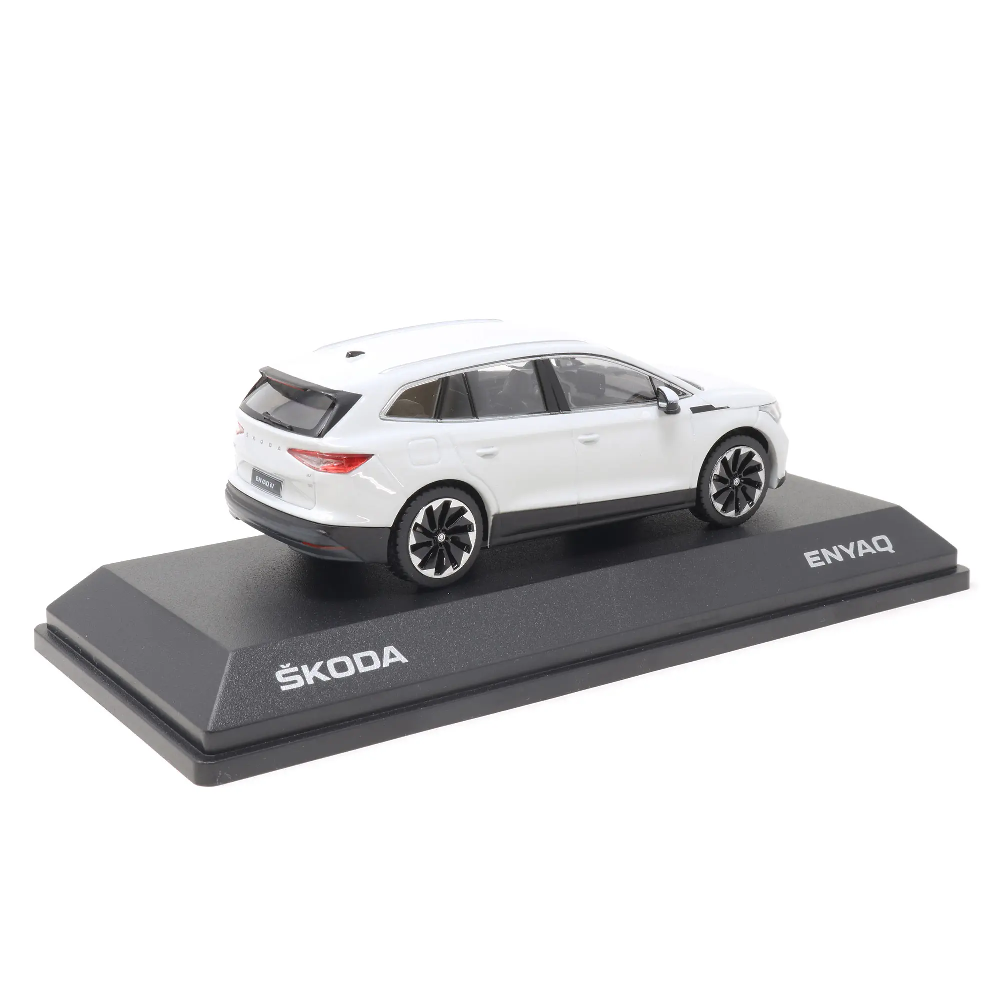 Modellbil Škoda ENYAQ iV │ Modellauto 1:43 Moon - White Metallic  – bilde 5