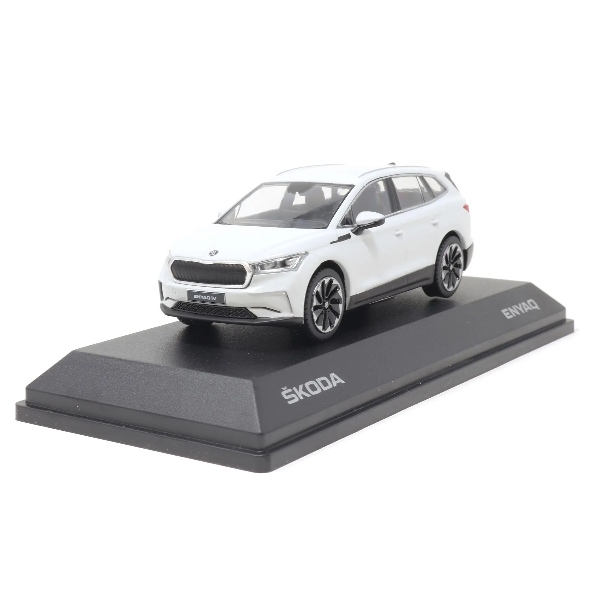 Modellbil Škoda ENYAQ iV │ Modellauto 1:43 Moon - White Metallic  – bilde 7