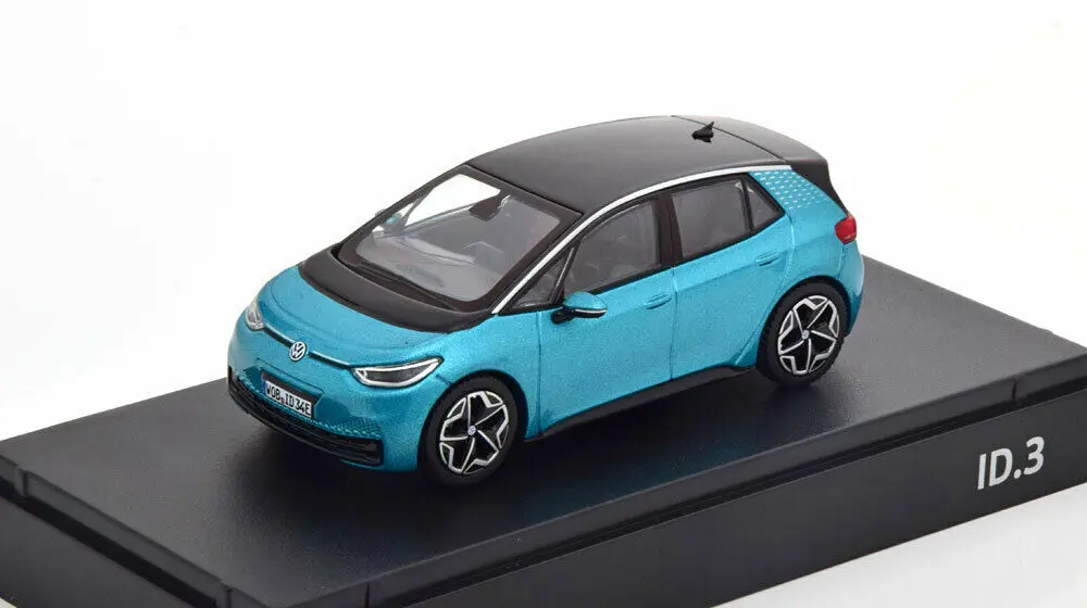 Modellbil VW ID.3 Electric Turquoise Metallic │ Modellauto 1:43 Miniature Image 2