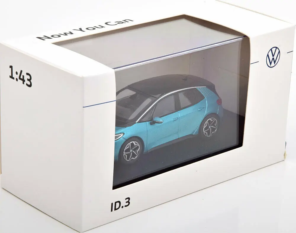 Modellbil VW ID.3 Electric Turquoise Metallic │ Modellauto 1:43 Miniature Image 4