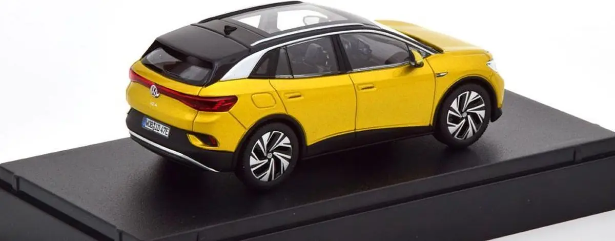 Modellbil VW ID.4 2020 │ Modellauto 1:43 Honey Yellow Image 3
