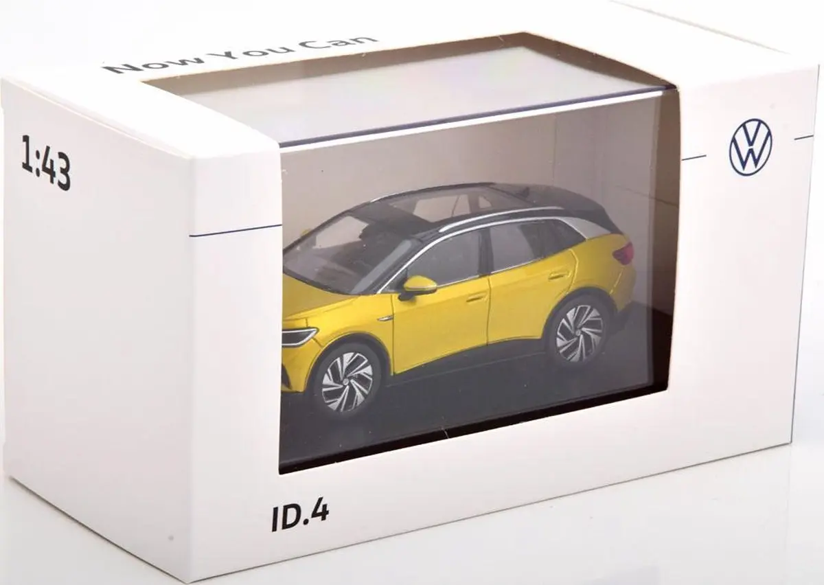 Modellbil VW ID.4 2020 │ Modellauto 1:43 Honey Yellow Image 5