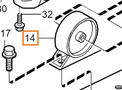 Motorfeste fremre venstre Volvo Genuine® S40 V40 1996-2004 │ bensin