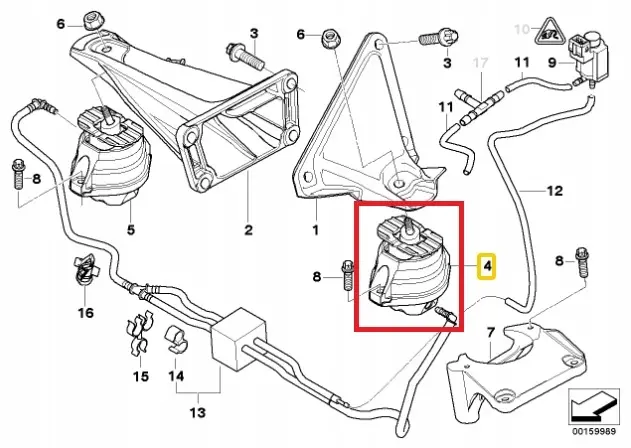 Motorfeste venstre BMW 22116761091 – bilde 2