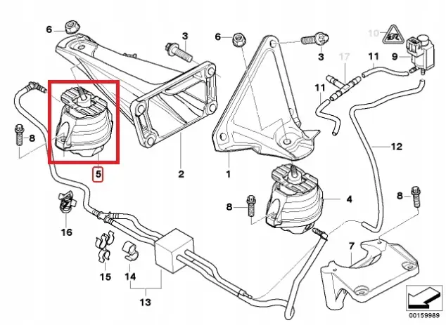 Motorfeste venstre BMW 22116761091 – bilde 3