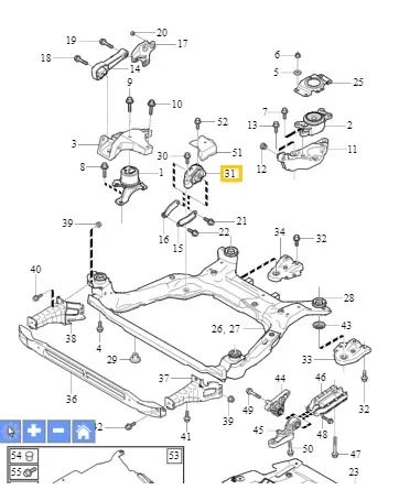 Motorfeste Volvo Genuine® S60 S80 V60 V70 XC60 XC70 2007-2016 │ bensin/diesel – bilde 2