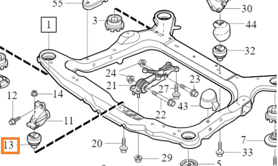 Motorfeste Volvo Genuine® S60 S80 V70 XC70 XC90 1999-2016 │ bensin