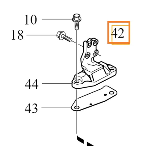 Motorfestebrakett Volvo Genuine® XC90 2007-2014 │ bensin 3.2 (B6324S)