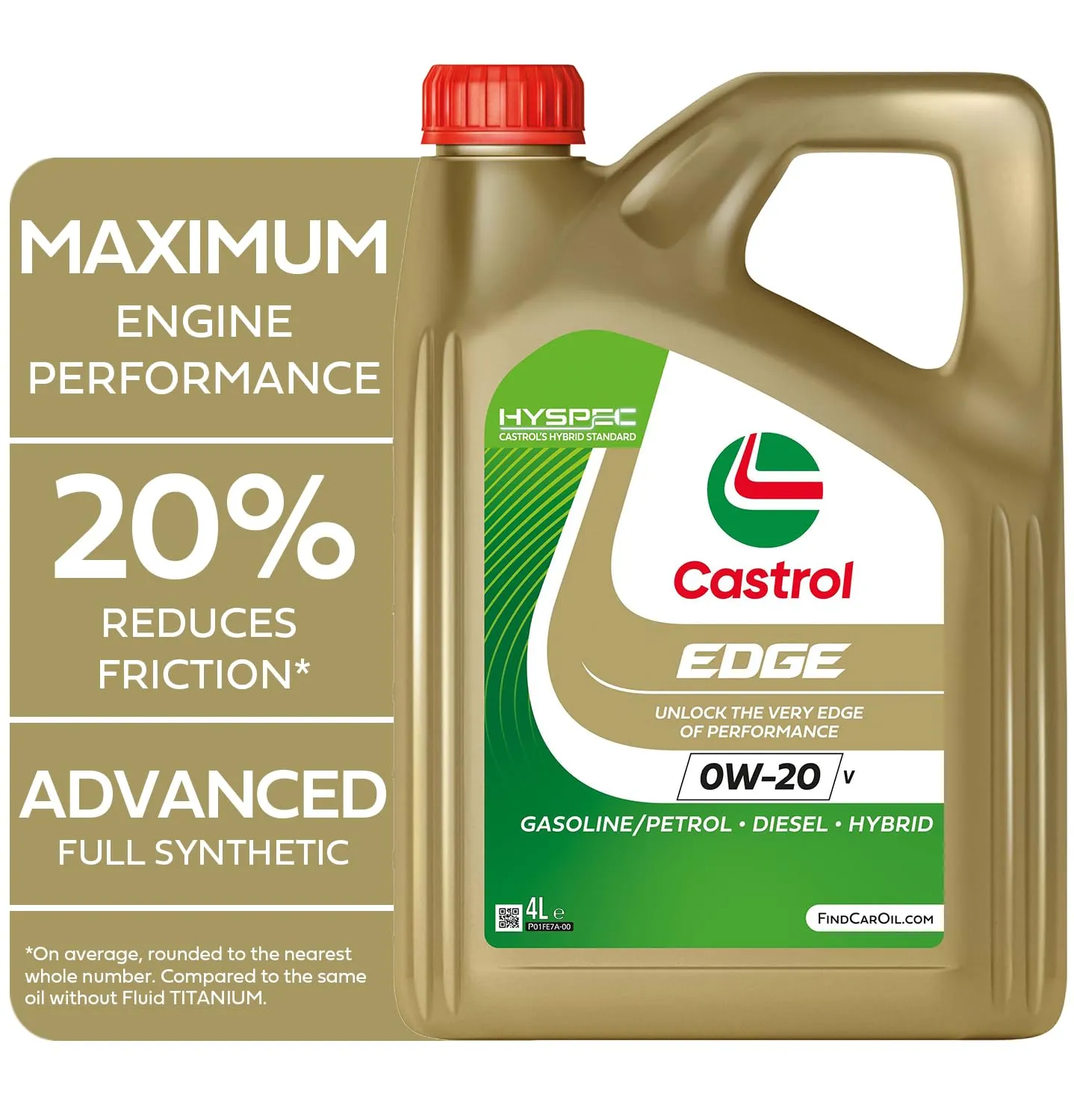 Motorolje 0W-20 Castrol Edge V Volvo VCC RBS0-2AE │ Synthetic Engine Oil - 4L – bilde 4