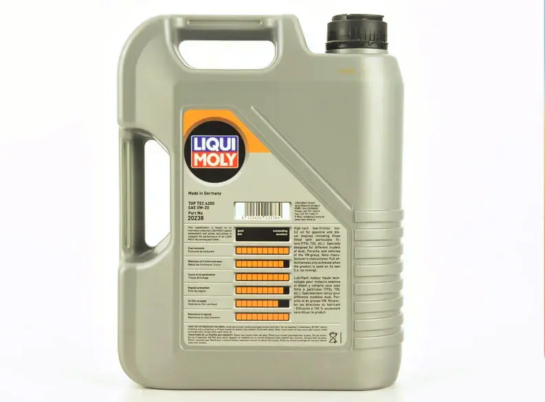 Motorolje 0W-20 Liqui Moly Top Tec 6200 - 4L – bilde 2