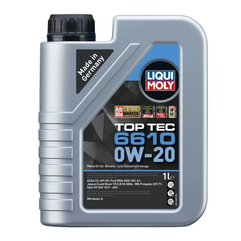Motorolje 0W-20 Liqui Moly Top Tec 6610 │ MB 229.71 / dexos - 1L