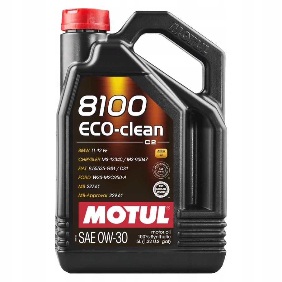 Motorolje 0W-20 Motul 8100 Eco-clean C2 │ Synthetic Engine Oil - 5L Image 1