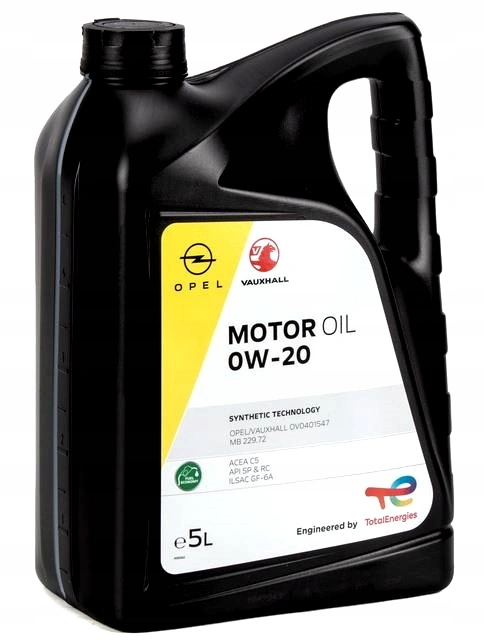 Motorolje 0W-20 Opel Total Engines C5 │ OV0401547 - Genuine® Synthetic Engine Oil - 5L Image 1