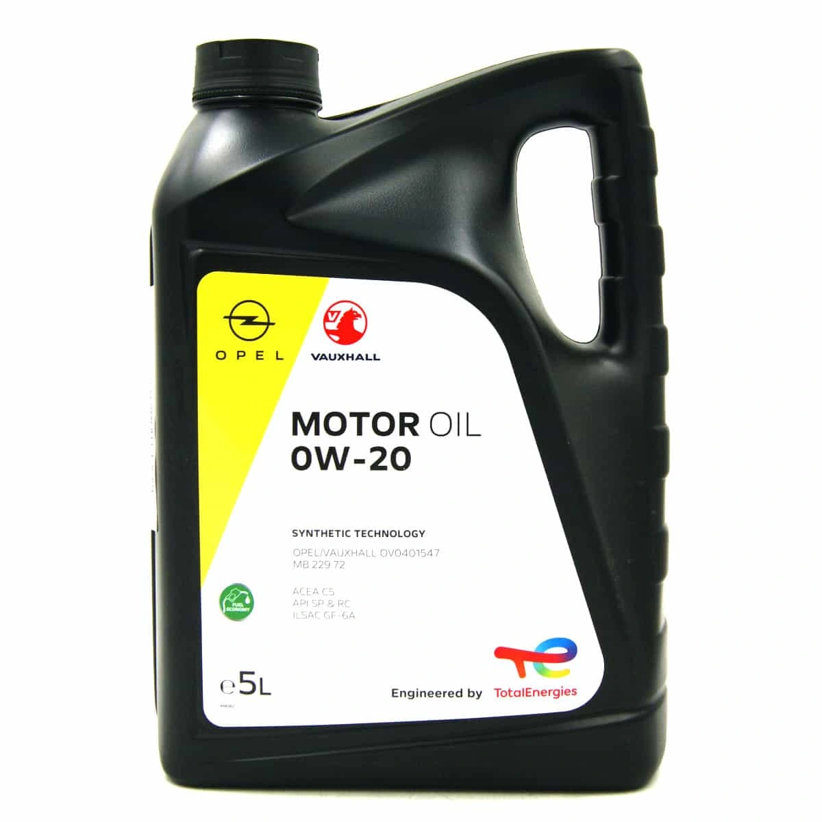 Motorolje 0W-20 Opel Total Engines C5 │ OV0401547 - Genuine® Synthetic Engine Oil - 5L Image 2