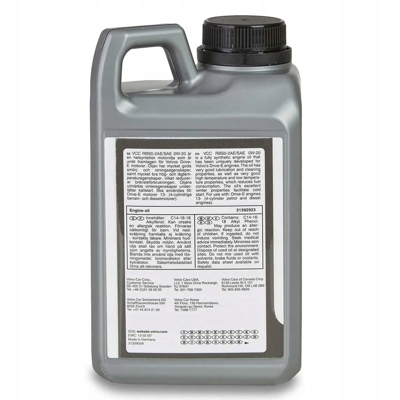 Motorolje 0W-20 Volvo VCC-RBS0-2AE │ Genuine® Fully Synthetic Oil - 4L Image 3