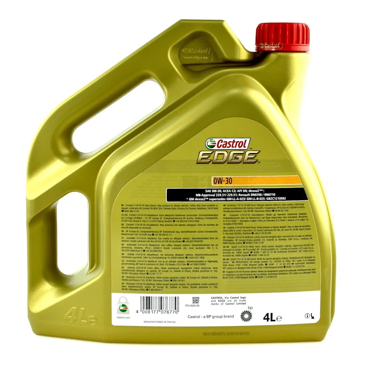 Motorolje 0W-30 Castrol Edge Titanium FST™ C3 - 4L Image 5